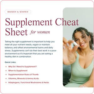 Supplement Cheat Sheet